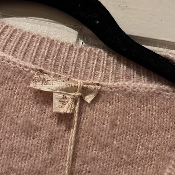 NWT Hem & Thread pink sweater cardigan - Picture 3 of 3